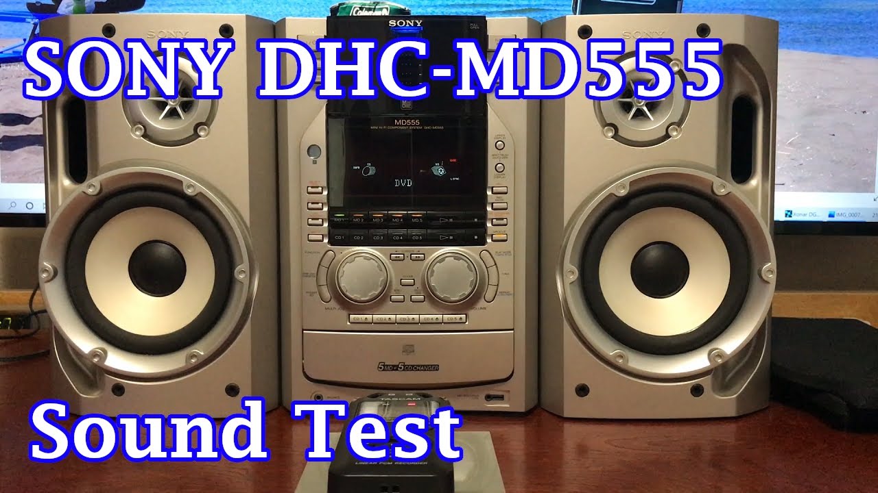 SONY ソニー MDコンポ DHC-MD555 音出し MD CD audio sound test - YouTube