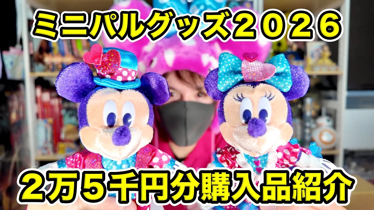 購入品紹介】ミニーのパルパルーザ新商品の購入品を紹介！ぬいぐるみ