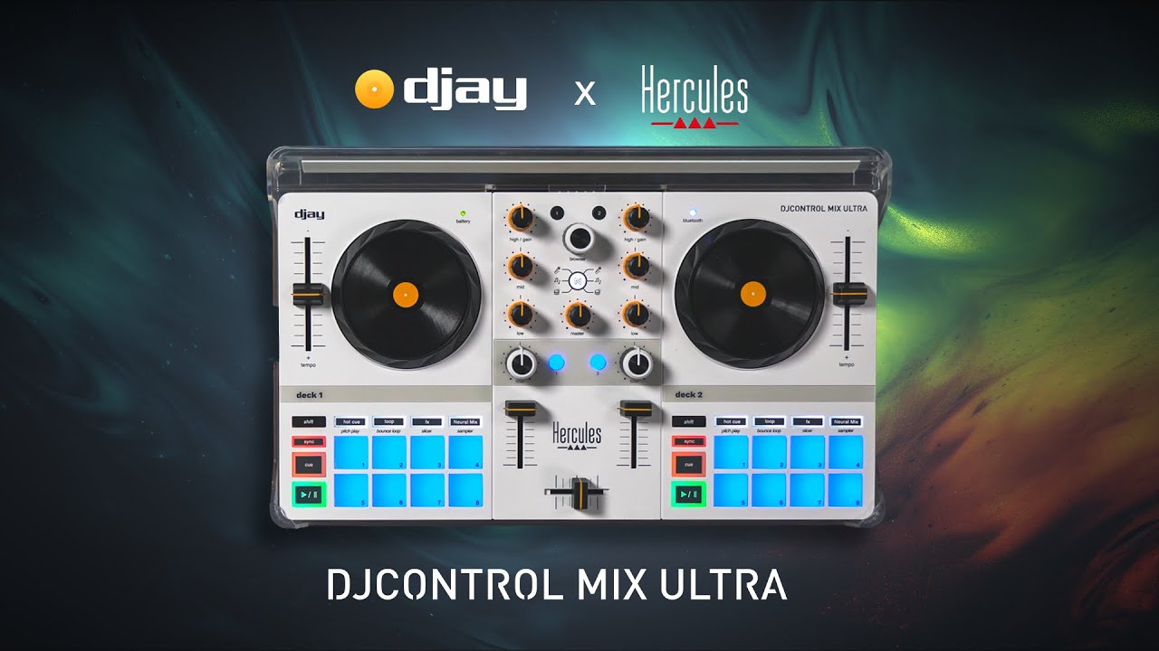Hercules DJControl Mix Ultra - Wireless Portable DJ Controller for