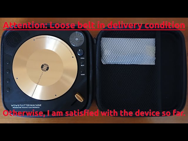 Wow Machine - Loose Belt in Delivery Condition, Headache Sound