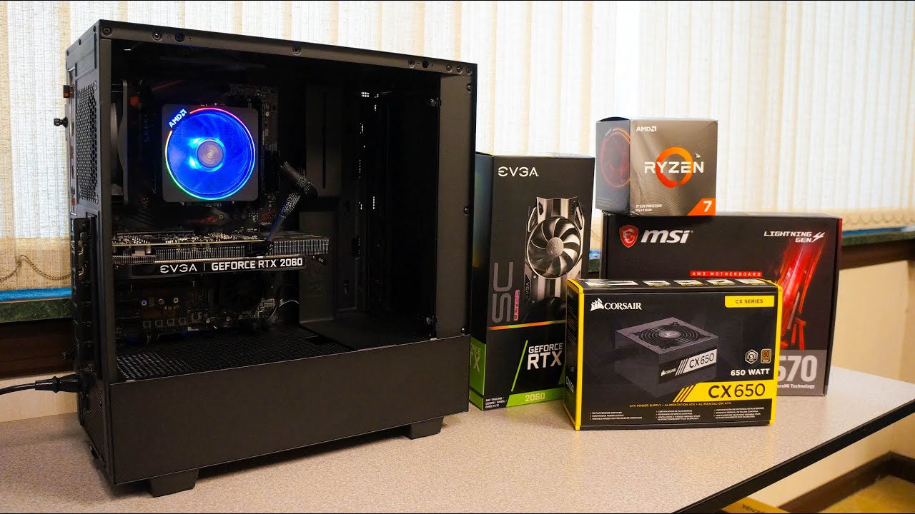 PC Build using Ryzen 7 3700x, X570, RTX 2060, H510 for Designers