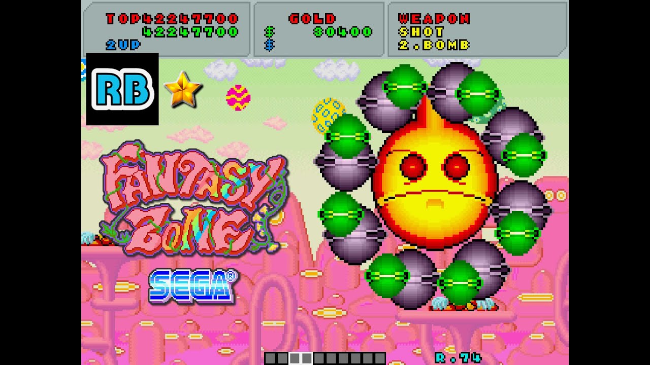 1986 [60fps] Fantasy Zone 45870300pts Loop11-1 - YouTube