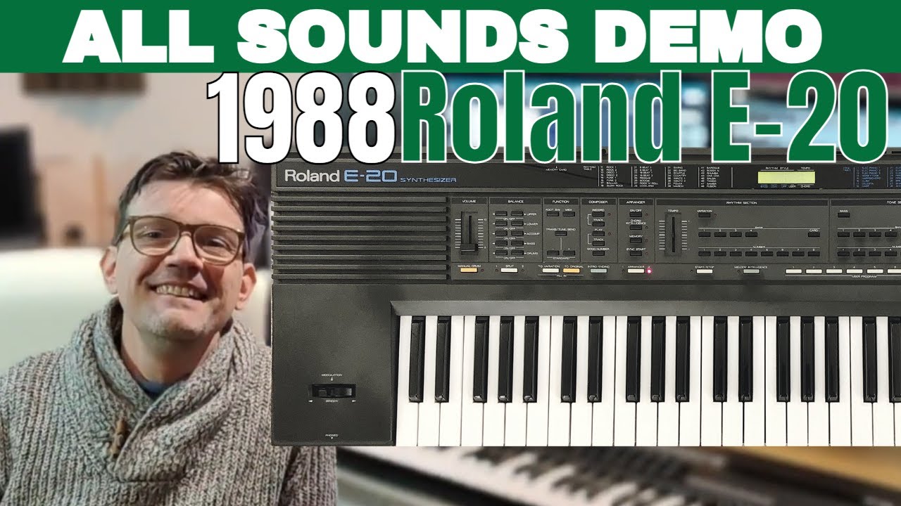🎹Roland E20 vintage Synth All Sounds Demo | No Talking | Bank A