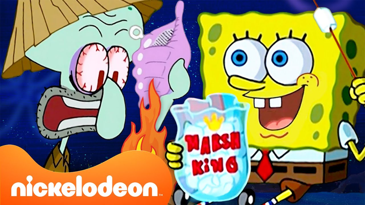 スポンジ・ボブ | スポンジ・ボブとキャンプに出発！⛺️ | 30分特集