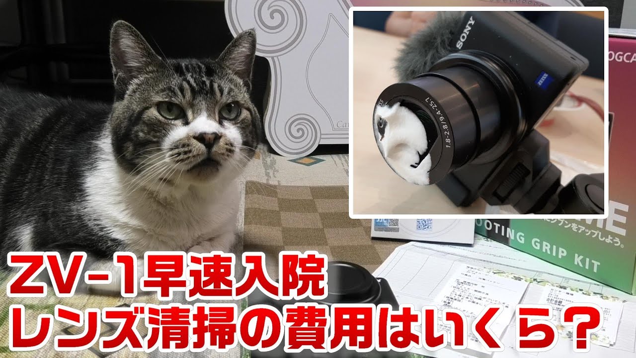 10万のカメラの修理費は？】ZV-1を購入3週間でいきなり入院☆クリーム