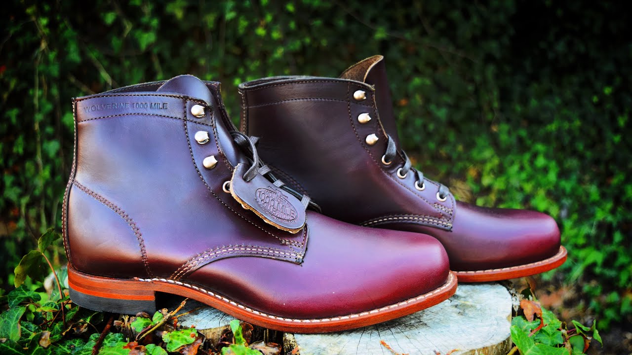 Wolverine 1000 Mile Boots in Color 8 Chromexcel 4K VISUALS - YouTube