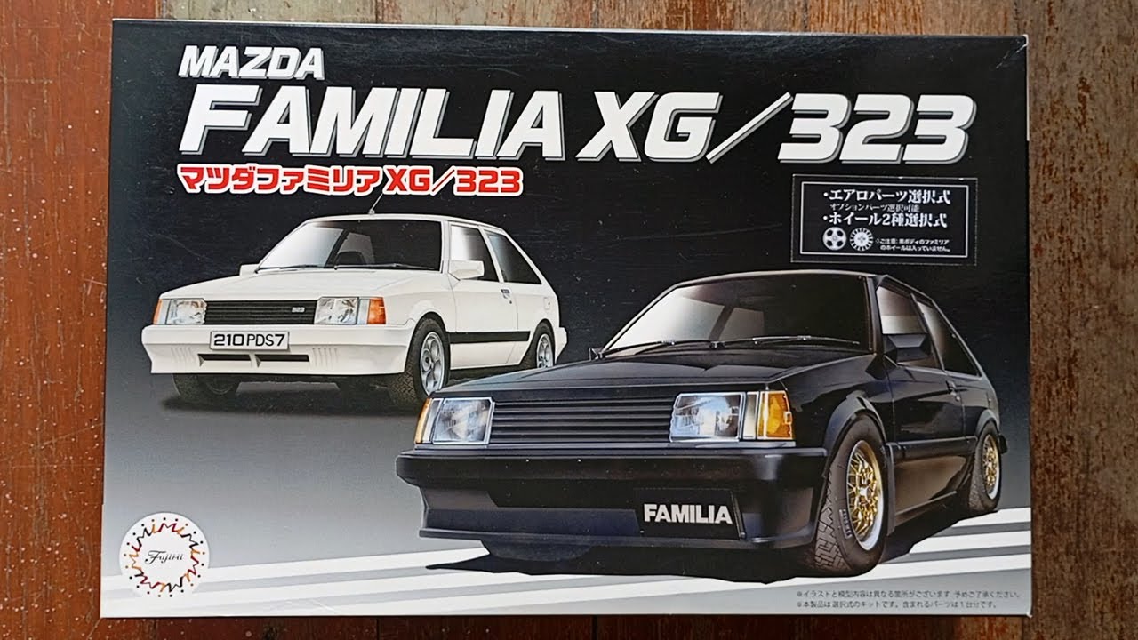 Fujimi 1/24 Mazda Familia XG/323 | Plastic Model Kit Unboxing