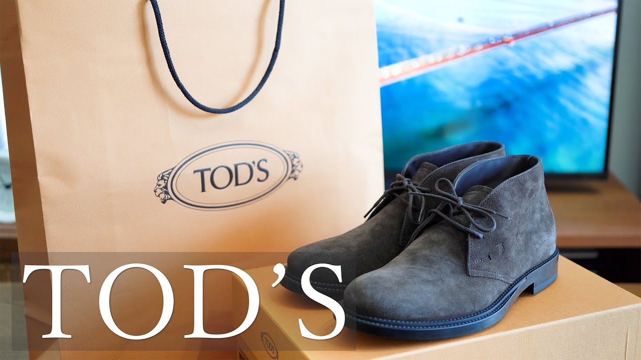 TOD'S】トッズ スエード・チャッカブーツ - YouTube