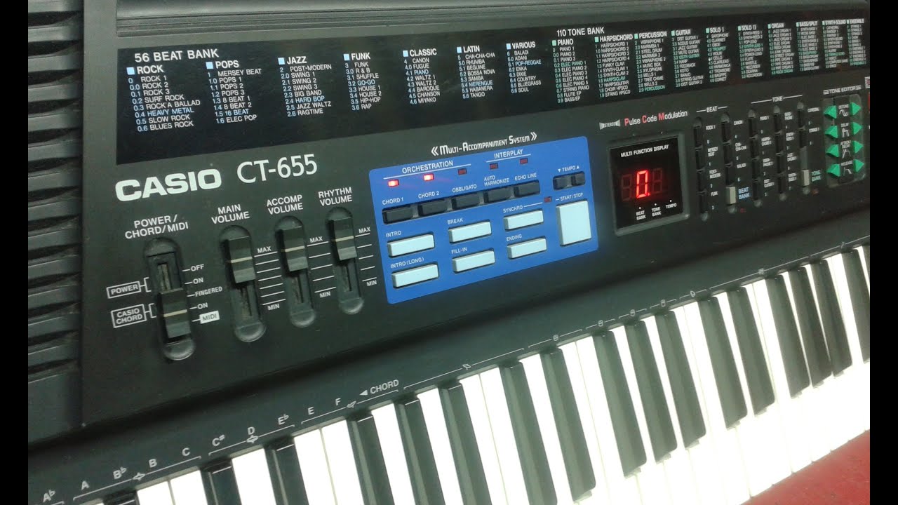 CASIO CT-655 - YouTube