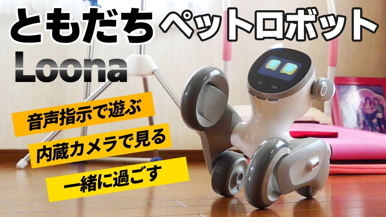 我が家に家族が増えました！一緒に遊べるペットロボット「Loona