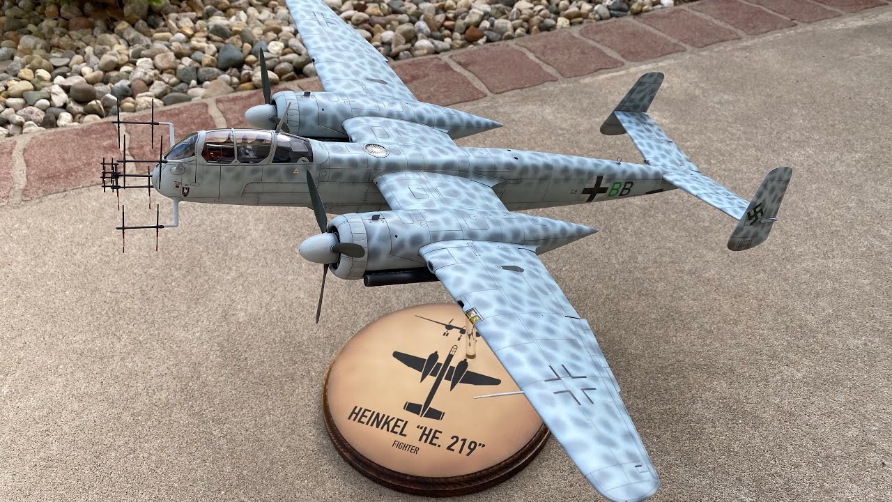 Zoukei Mura 1/32 He-219 Build Part 3 - YouTube