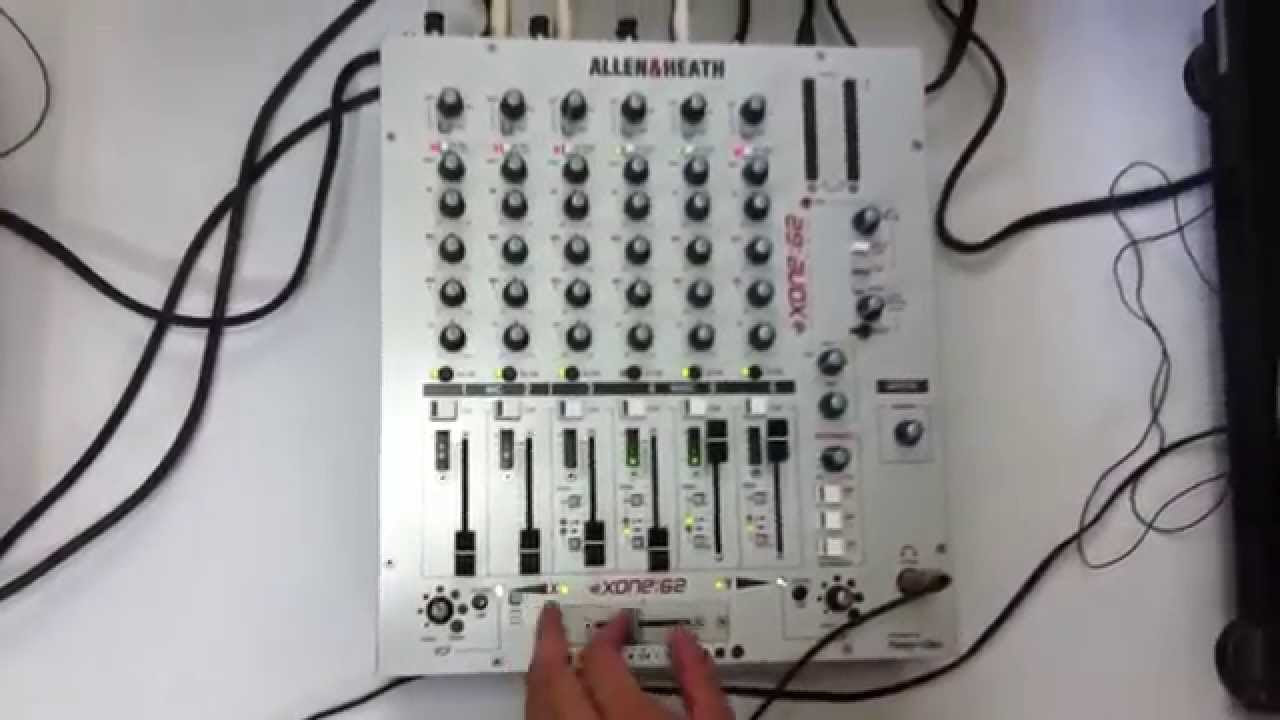 ALLEN&HEATH xone:62 ミキサー - YouTube