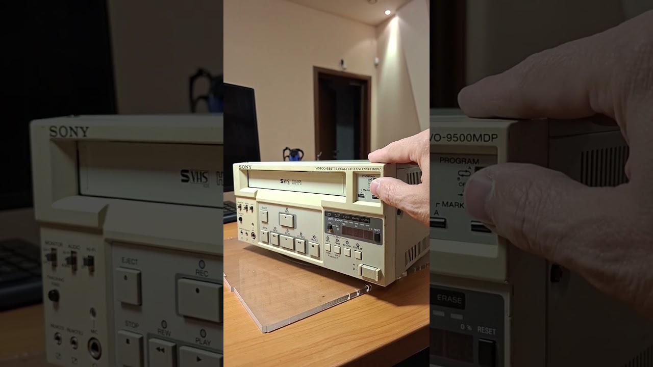 S-VHS VCR SONY SVO-9500MDP - YouTube