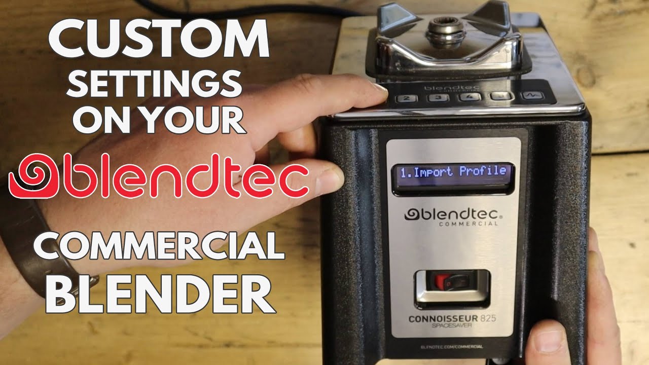 How to CUSTOM SETTINGS | program your Blendtec blender