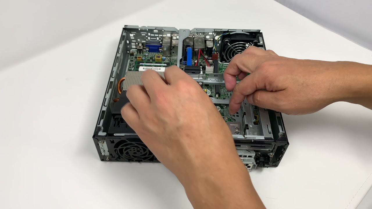 How to disassemble the HP EliteDesk 800 G1 USDT - YouTube