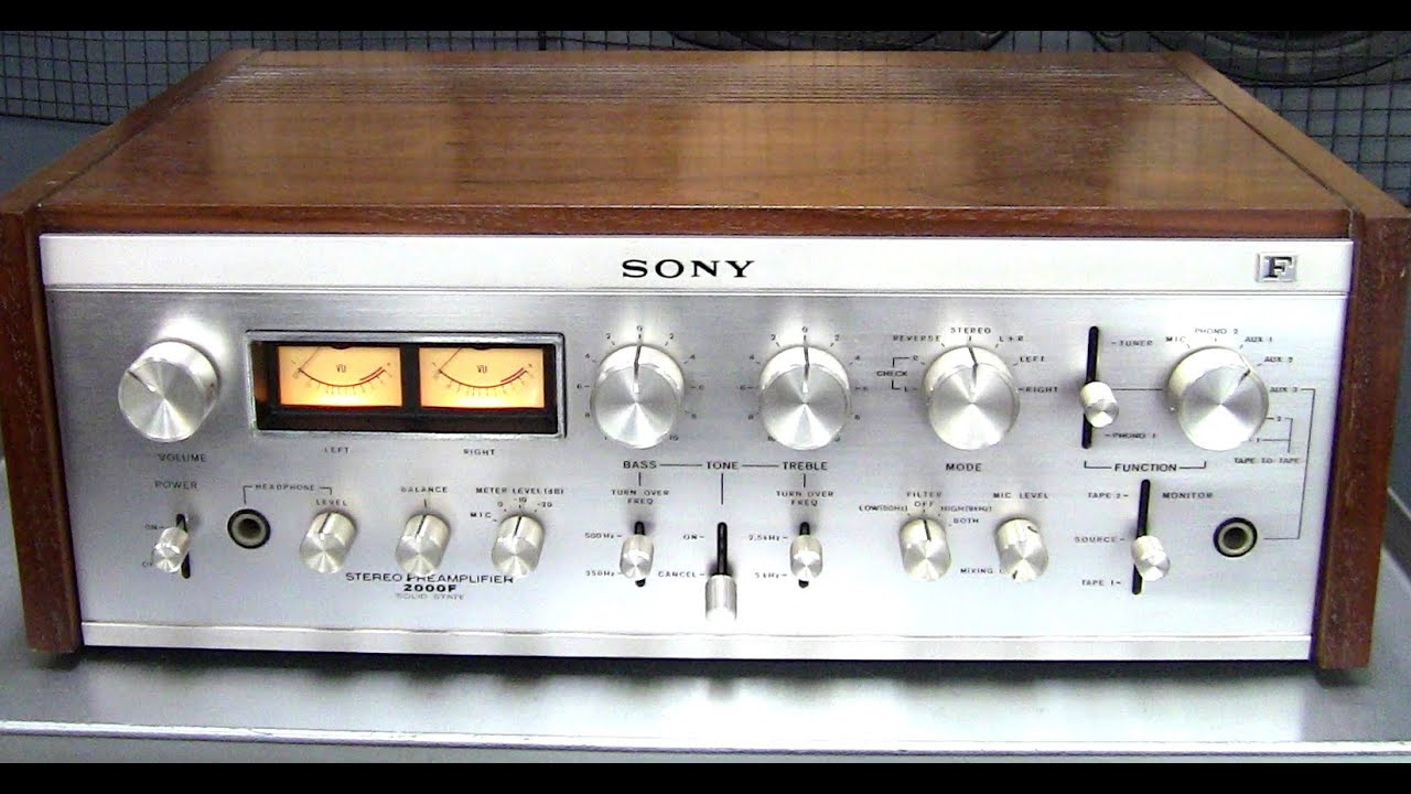 The SONY preamplifier [TA-2000F] from the peak of audio - YouTube