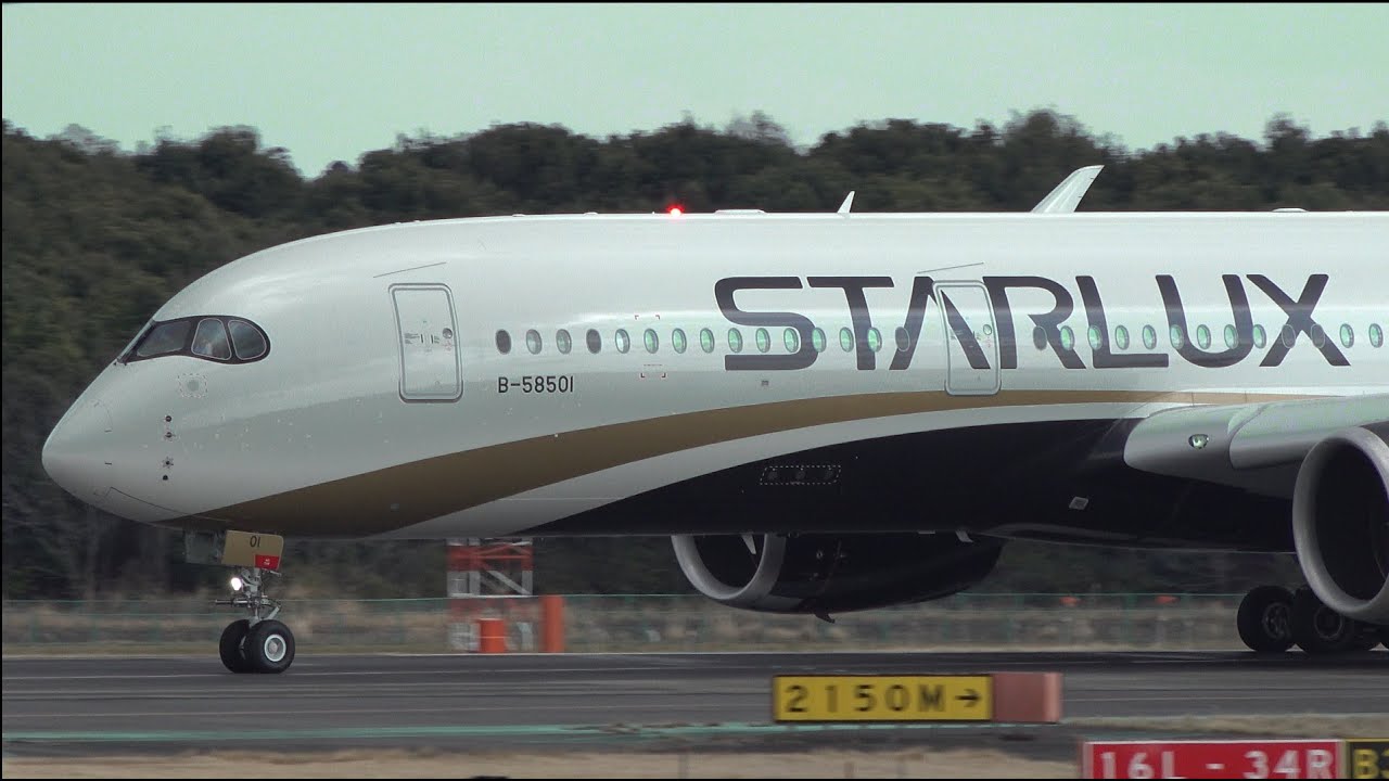 Starlux Airbus A350-900 B-58501 Landing and Takeoff | Narita