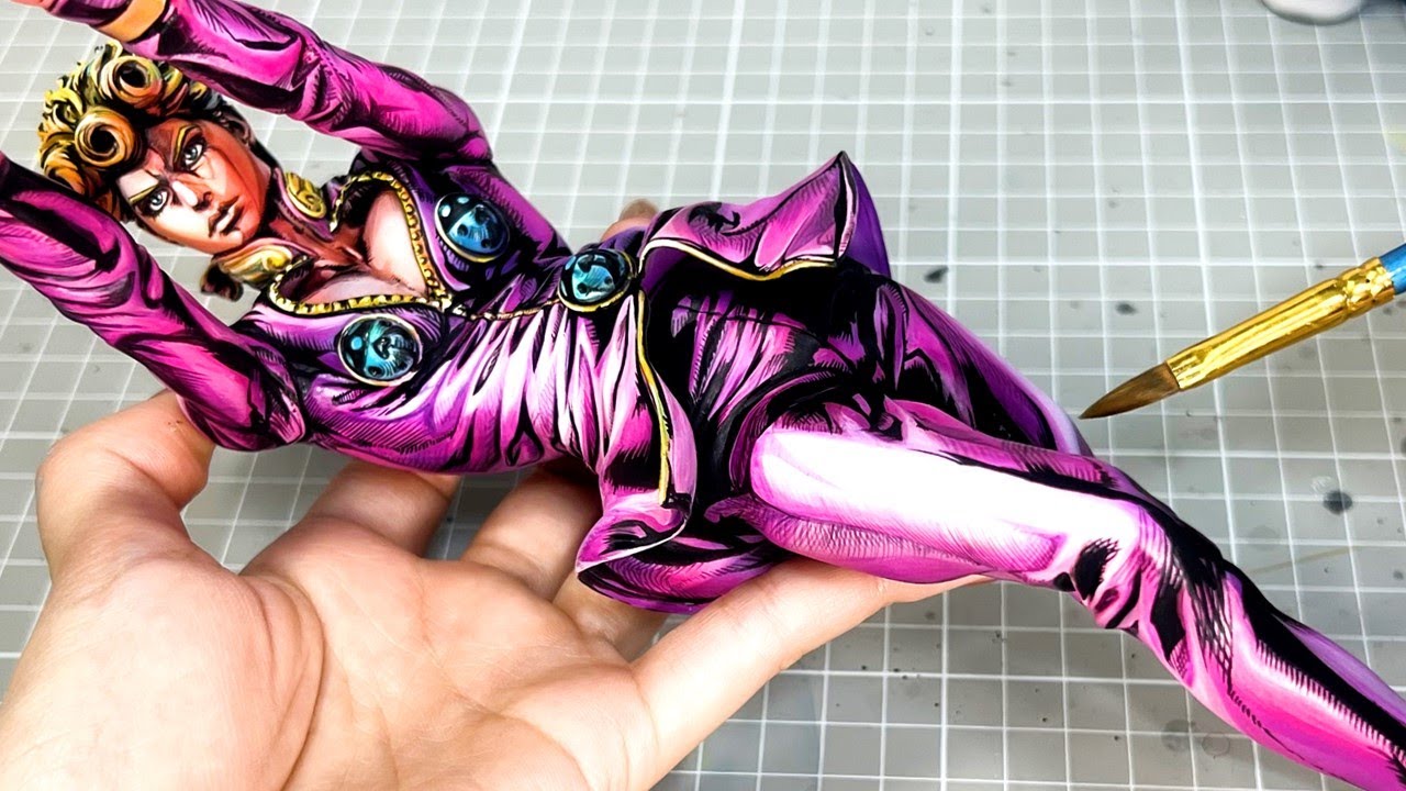 ジョルノ・ジョバァーナのフィギュアを筆で塗ってみたら美しくなりすぎ