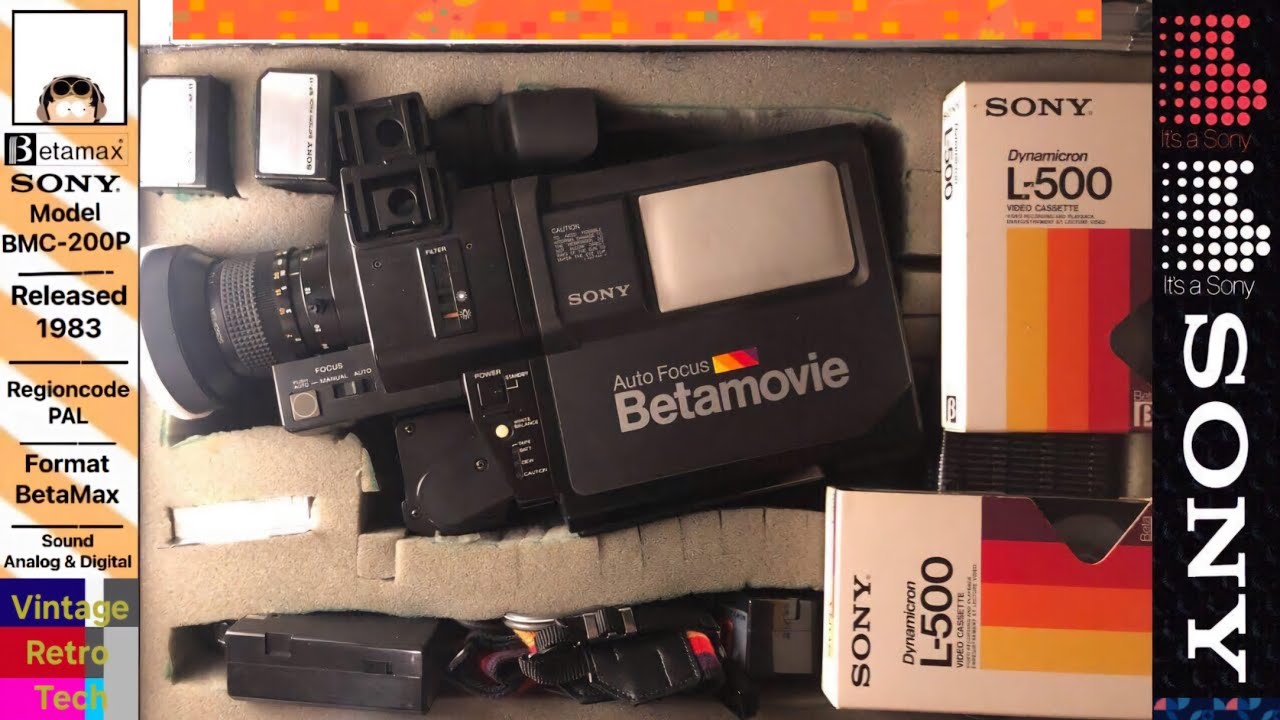 Sony BetaMovie BMC-200P “1983“ - PAL Version (Camera) - YouTube