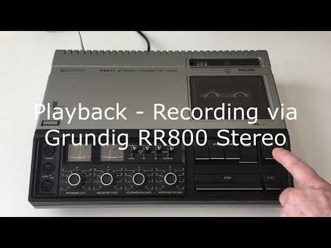 Philips N2511 - Stereo Tape Deck (1976-79) - Play + Recording Demo