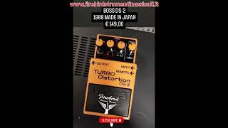 Boss DS-2 Turbo Distortion 1988 Made in Japan 2nd - YouTube
