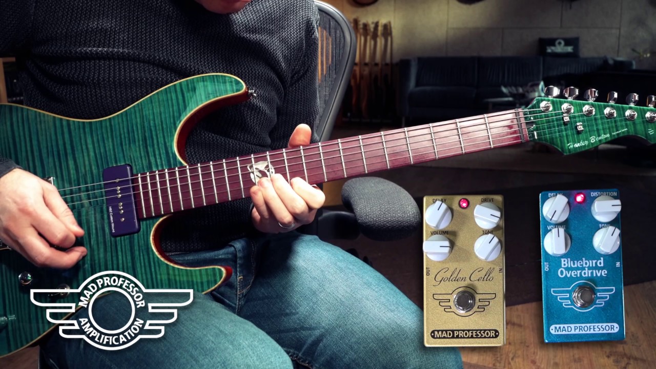 Mad Professor Golden Cello & Bluebird Overdrive Compared - YouTube