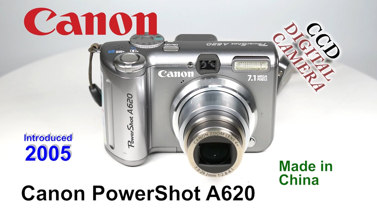 2005 Canon PowerShot A620 - CCD Digital Camera - YouTube