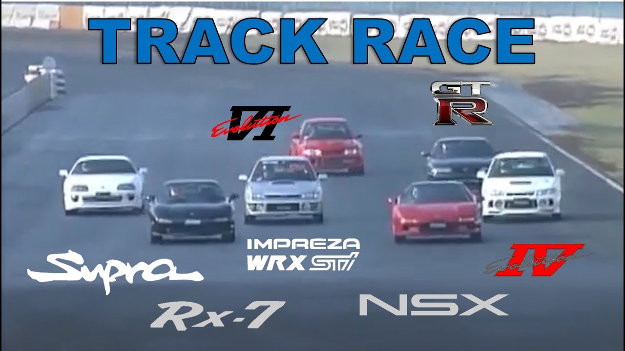 Track Race #112 | RX-7 vs Supra vs Skyline vs Impreza vs Lancer vs