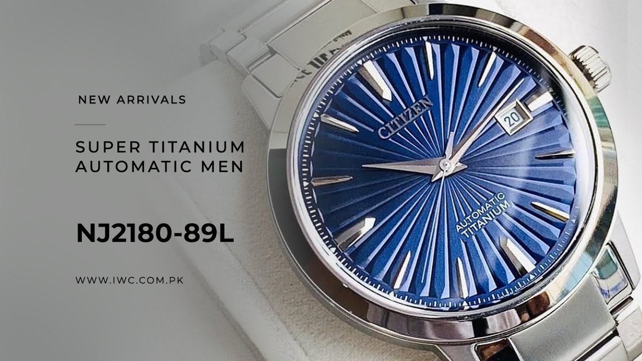 SUPER TITANIUM MECHANICAL MEN – NJ2180-89L - YouTube