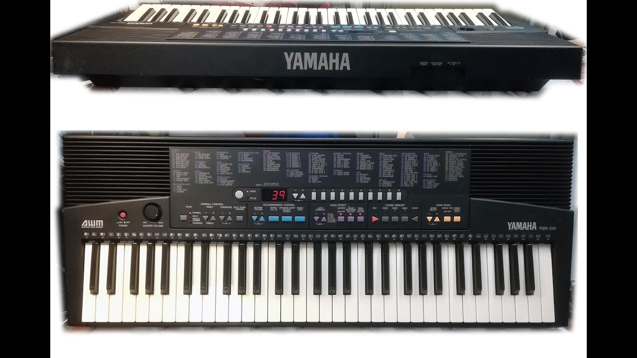 YAMAHA PSR 210 (sound and styles demonstration) HiQ sound - YouTube