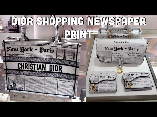 Dior Shopping🛍️ Dior Newspaper Print Book Tote, Lady Dior, Dior
