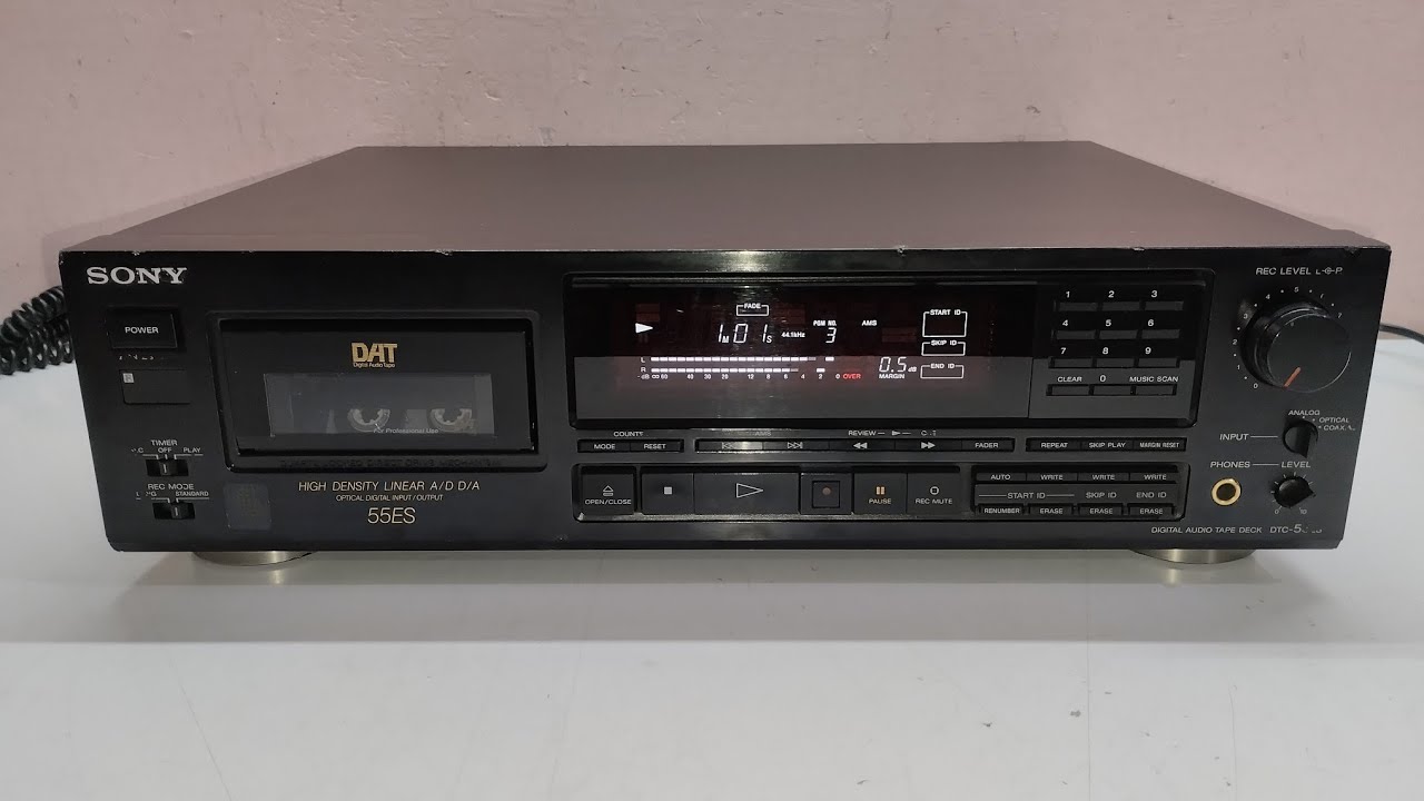 Sony DTC-55ES DAT Digital Audio Tape Deck - YouTube