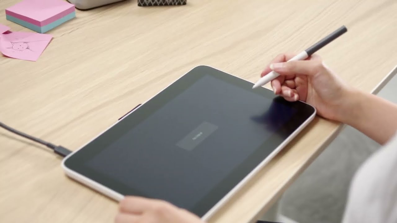 ワコム | Wacom One 液晶ペンタブレットの使い方：5- USB-Cケーブルで