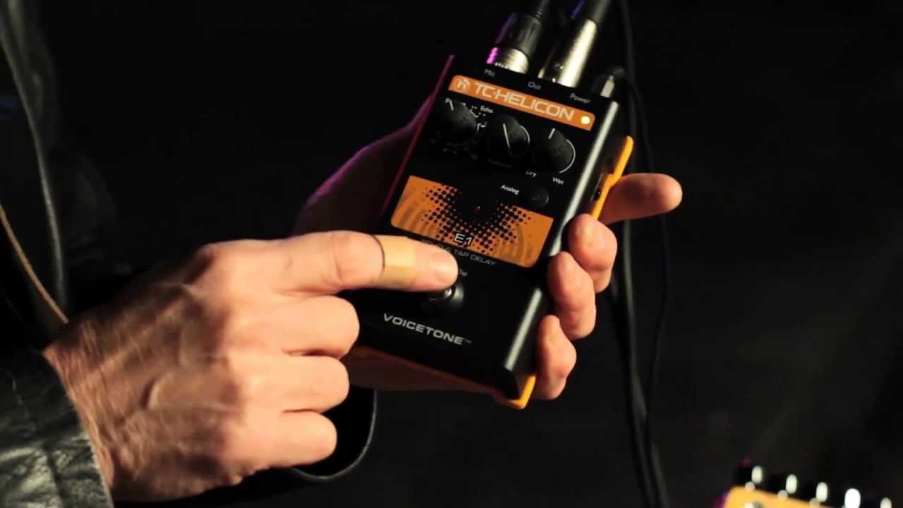 TC Helicon VoiceTone E1 Vocal Echo & Delay Effects Pedal Overview