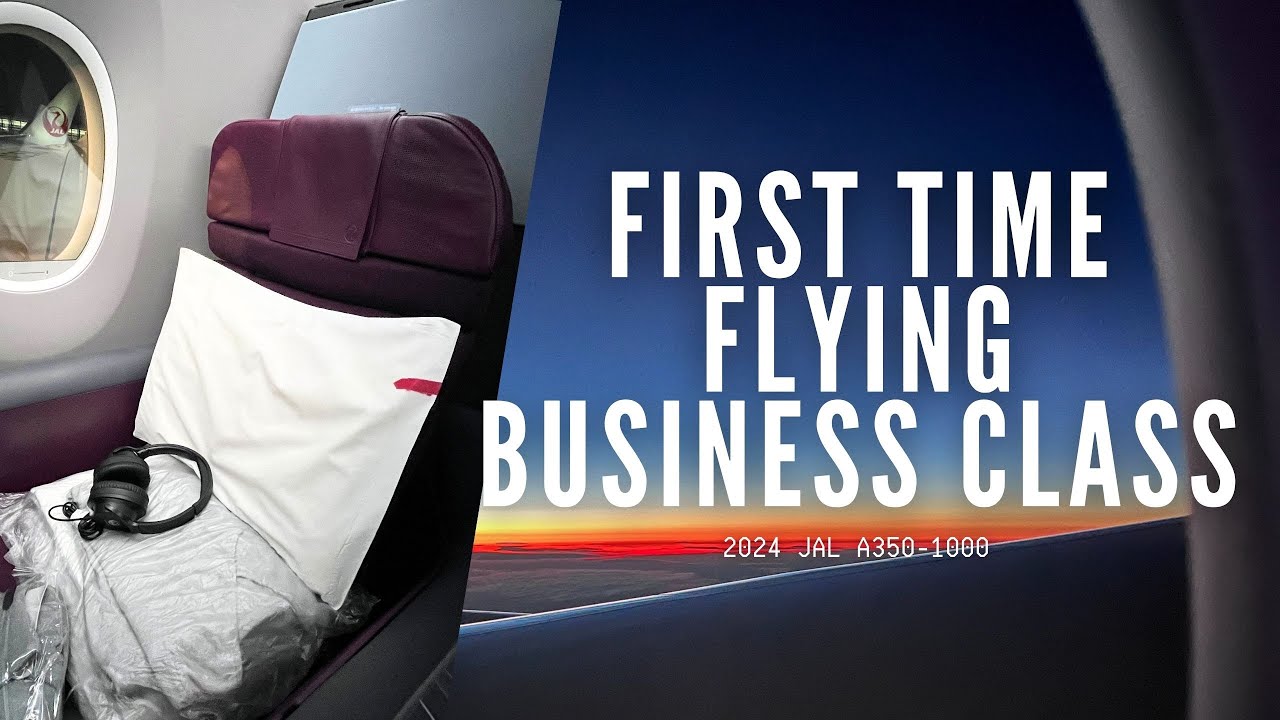 はじめてのJALビジネスクラス搭乗記録｜羽田空港→NY｜a350-1000 - YouTube