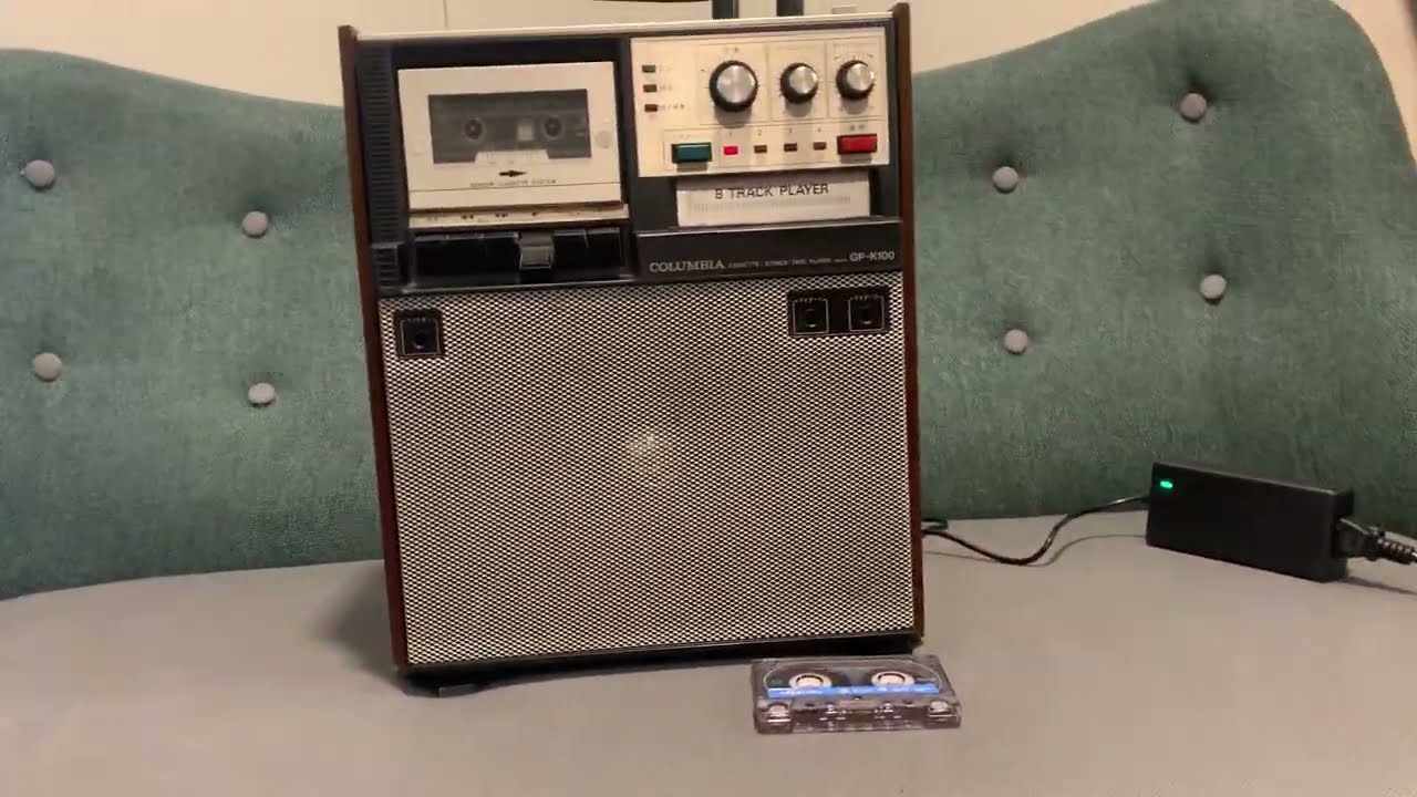 COLUMBIA GP-K100 CASSETTE/ 8 TRACK TAPE PLAYER /Karaoke Player