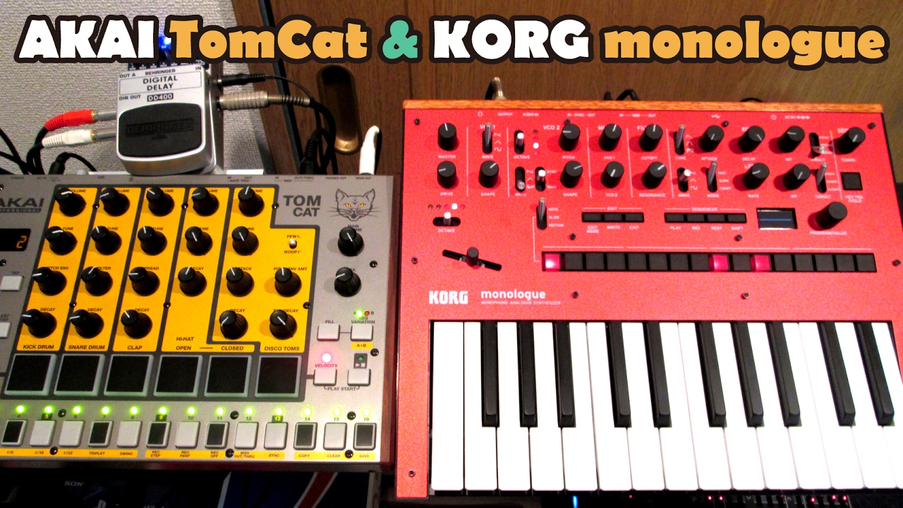 KORG monologue & AKAI TomCat 1分52秒からの転調 - YouTube