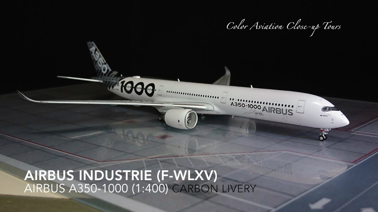 1:400 Airbus Industrie F-WLXV Airbus A350-1000 XWB Carbon Livery