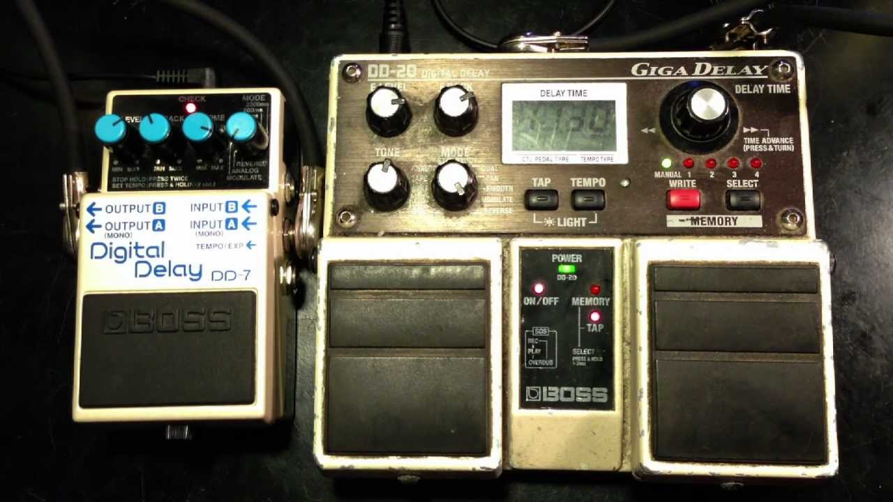 Boss DD-7 vs DD-20 - YouTube