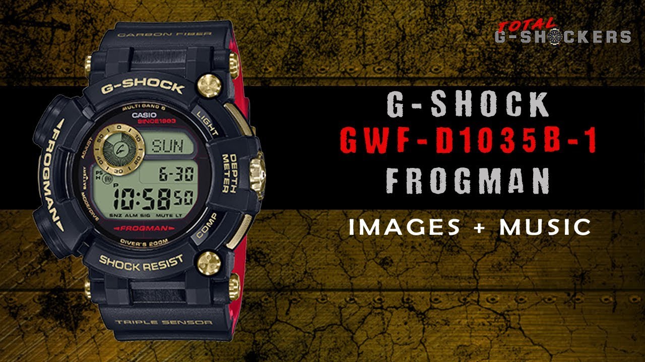 Casio G-Shock GWFD1035B-1 Gold Tornado Frogman | 100+ HD Images
