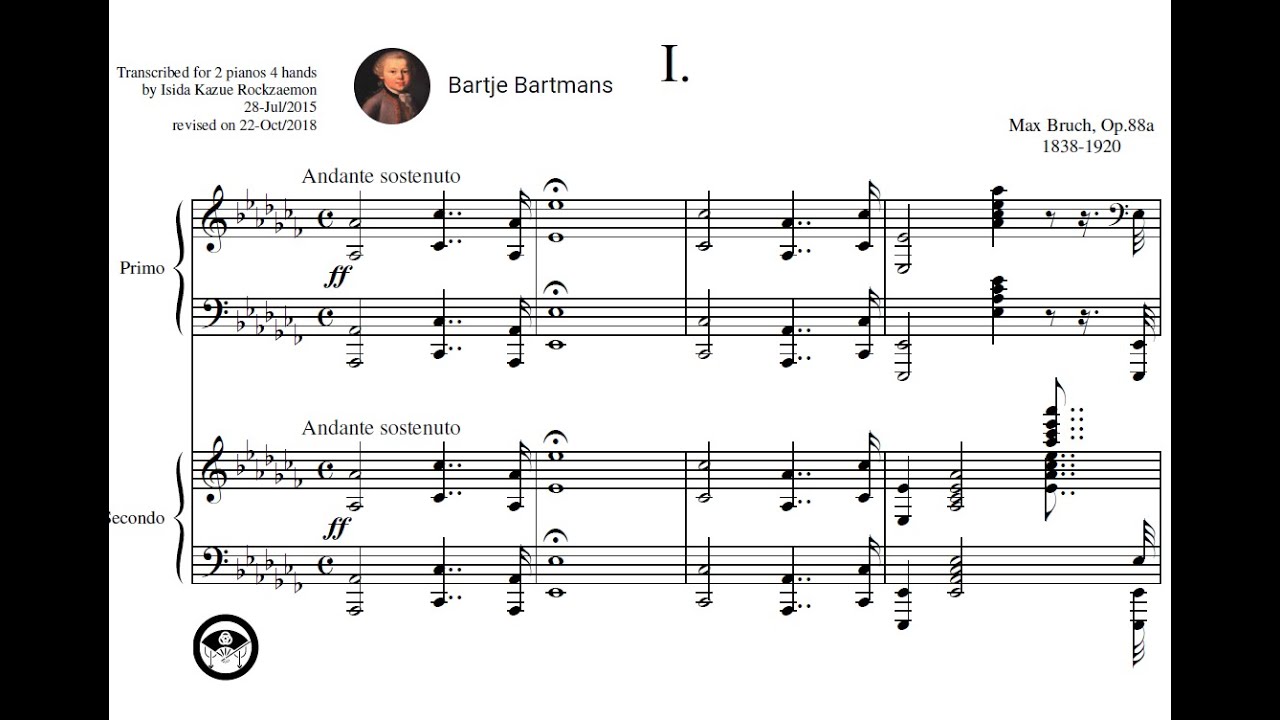 Max Bruch - Concerto for Two Pianos, Op. 88a (1912) - YouTube