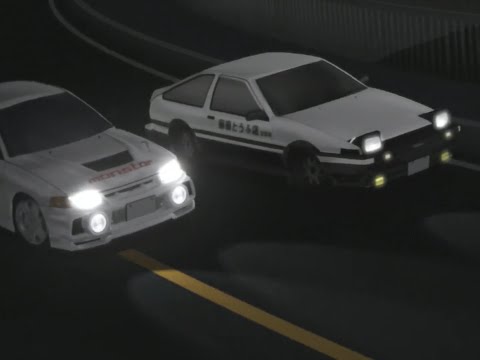 Takumi passes Seiji | Initial D Second Stage - YouTube