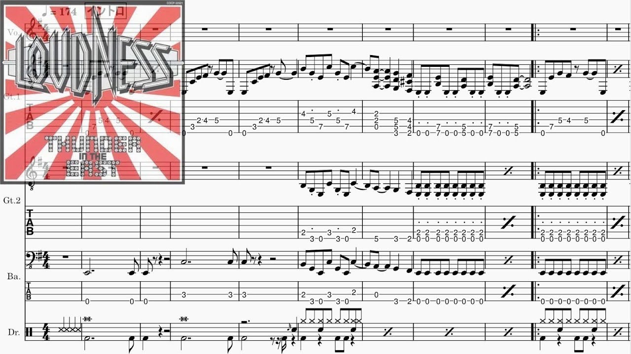 Band-Score]LIKE HELL(LOUDNESS) - YouTube