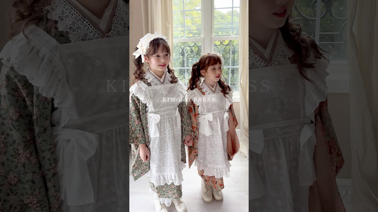 着付けの必要がない？！レトロな着物♪ 【七五三】 #fashion #キッズ