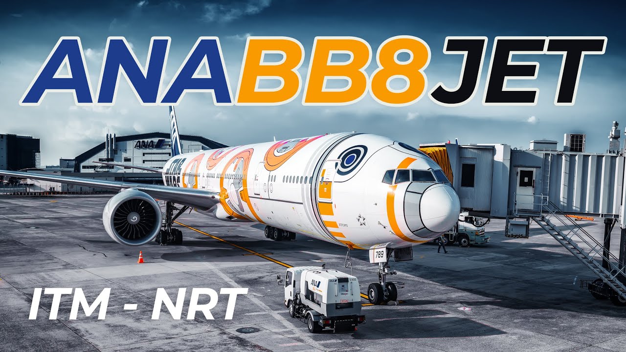 ANA 777 BB-8 STAR WARS JET - An economy ticket with business
