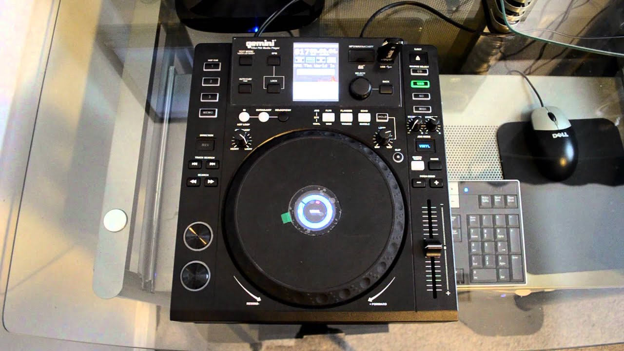 Gemini CDJ-700 Multi-Media DJ Player w/MIDI HD Review Video - YouTube