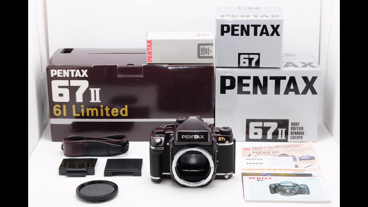 A Top Mint]PENTAX 67II 61 Limited Medium Format Film Camera Box