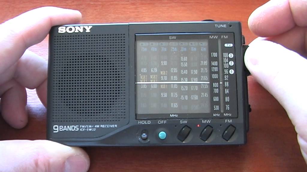 Sony ICF-SW22 AM/FM/SW Portable Radio Receiver - YouTube