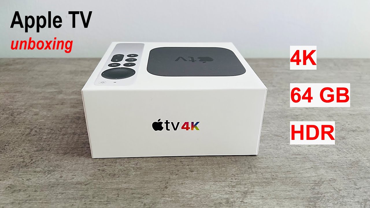 Apple TV 4K 64GB HDR Unboxing - YouTube