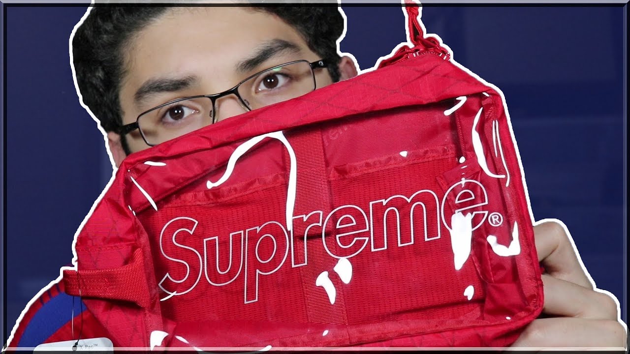 Supreme Utility Bag FW18 Review (Red) - YouTube